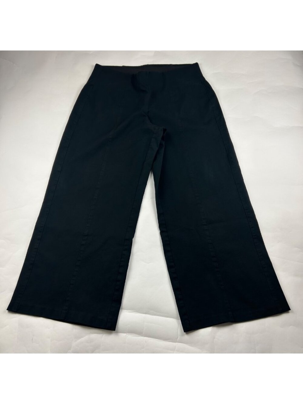 Old Navy Black Stretch Canvas High Rise Pixie Wide Leg Pant XL